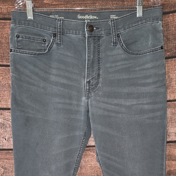 Goodfellow & Co Men's Gray Skinny Total Flex Jeans Size 34Wx30L BT2930 - Picture 2 of 10